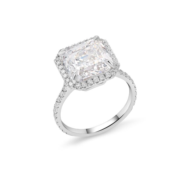 Asscher Cut Diamond Ring