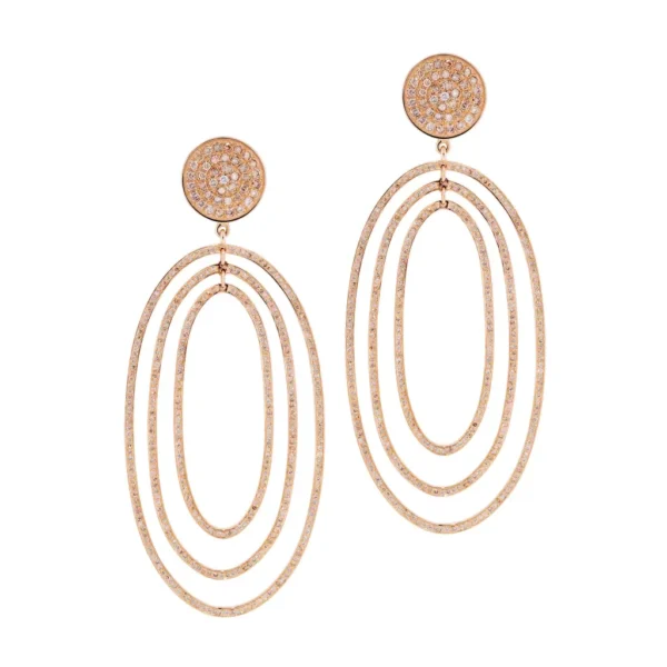 Haute Oval Earrings — Rose Gold & Brown Diamonds