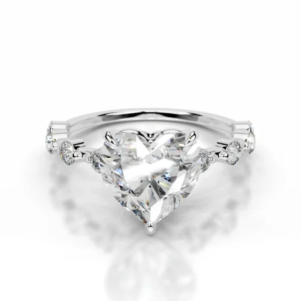Heart-Shaped Diamond Ring